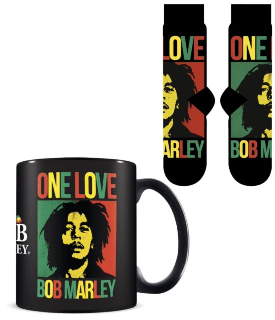 Cover for Pyramid International · Bob Marley Mug &amp; Sock Set - Uk Size 3-8 / Eu Size 36-41 (MERCH) (2024)