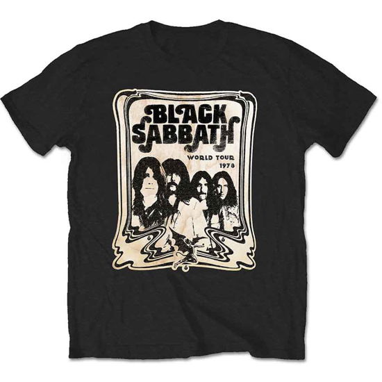 Cover for Black Sabbath · Black Sabbath Unisex T-Shirt: World Tour 1978 (T-shirt) [size S] [Black - Unisex edition]