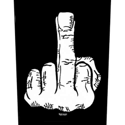Cover for Generic · Generic Back Patch: Finger (MERCH)
