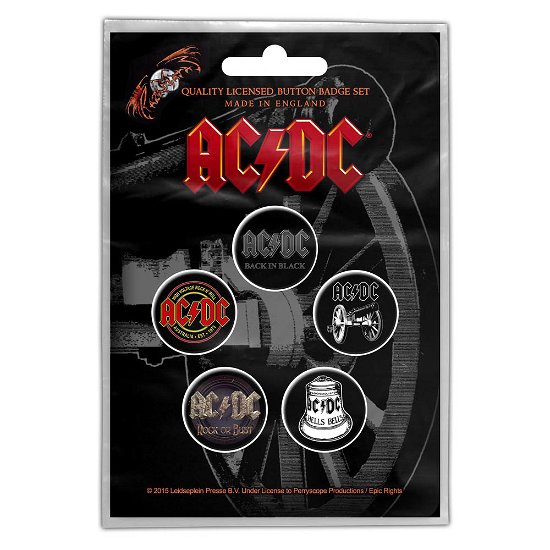 Cover for AC/DC · AC/DC Button Badge Pack: For Those About To Rock (Retail Pack) (MERCH)