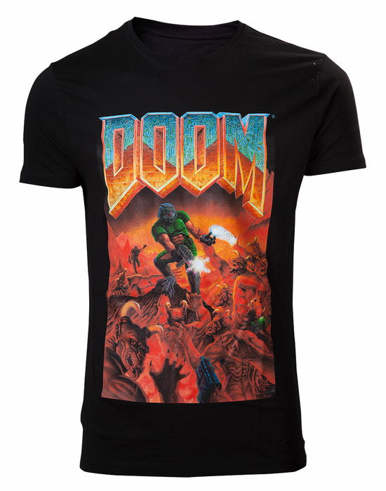 Cover for Doom: Classic Boxart Crewneck Black (T-Shirt Unisex Tg. S) (CD)