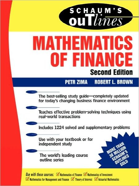 Cover for Petr Zima · Schaum's Outline of Mathematics of Finance (Paperback Bog) (1996)