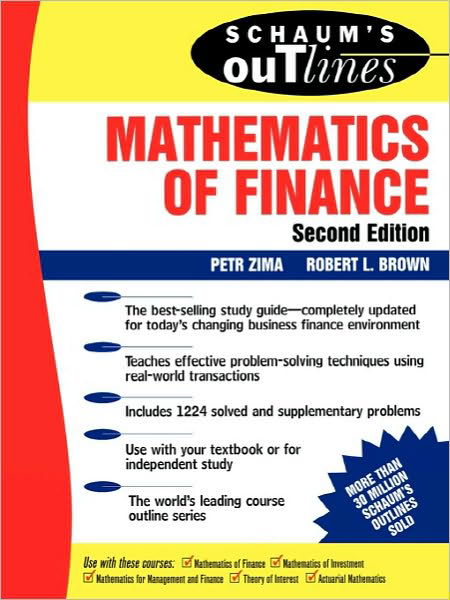 Cover for Petr Zima · Schaum's Outline of Mathematics of Finance (Pocketbok) (1996)