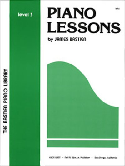 Cover for James Bastien · Piano Lessons Level 3 - The Bastien Piano Library (Partitur) (1976)