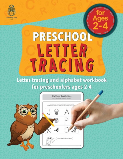 Cover for Amazing Kids Press · Preschool Letter Tracing (Paperback Book) (2022)