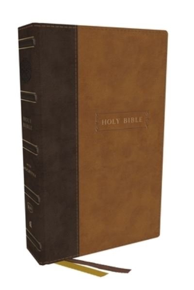 Cover for Thomas Nelson · KJV Holy Bible with Apocrypha and 73,000 Center-Column Cross References, Brown Leathersoft, Red Letter, Comfort Print: King James Version (Läderbok) (2023)