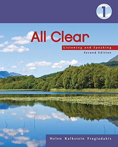 Cover for Fragiadakis, Helen (Contra Costa Community College) · All Clear 1: Listening and Speaking (Paperback Book) (2006)