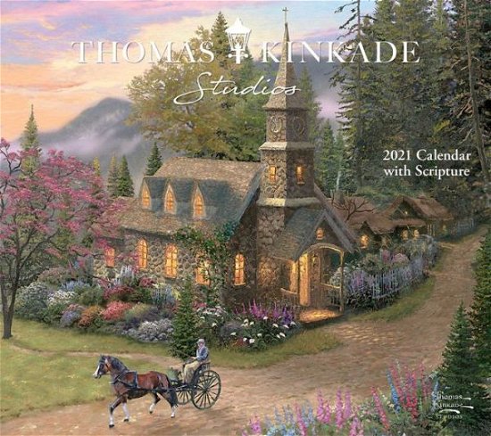 Cover for Thomas Kinkade · Thomas Kinkade Studios 2021 Deluxe Wall Calendar with Scripture (Calendar) (2020)