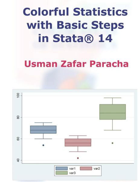 Cover for Usman Zafar Paracha · Colorful Statistics with Basic Steps in Stata (r) 14 (Pocketbok) (2018)