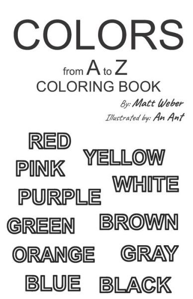 Cover for Matt Weber · Colors from A to Z (Paperback Book) (2020)