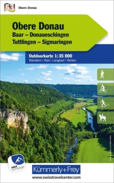 Upper Danube - Outdoor maps Germany (Kartor) (2023)