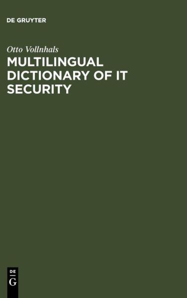 Cover for O.J. Vollnhals · Multil.Dic.IT Security (Book) (1999)