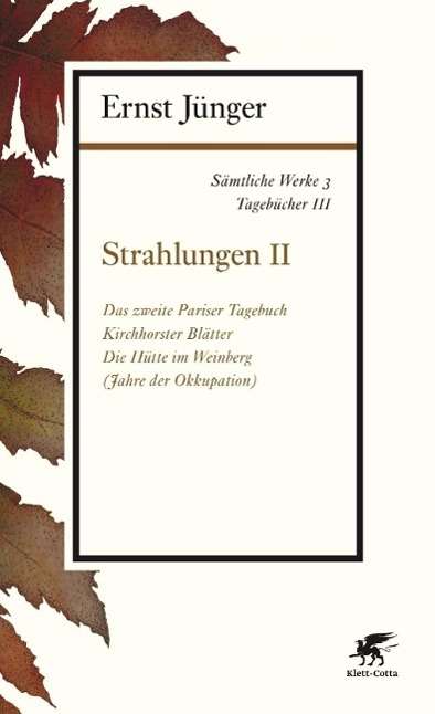 Cover for Jünger · Sämtliche Werke.03 (Book)