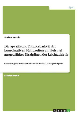 Cover for Herold · Die spezifische Trainierbarkeit (Book) [German edition] (2013)