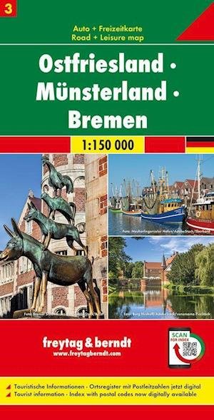 Cover for Freytag + Berndt · Ostfriesland - Munsterland - Bremen (Map) (2019)