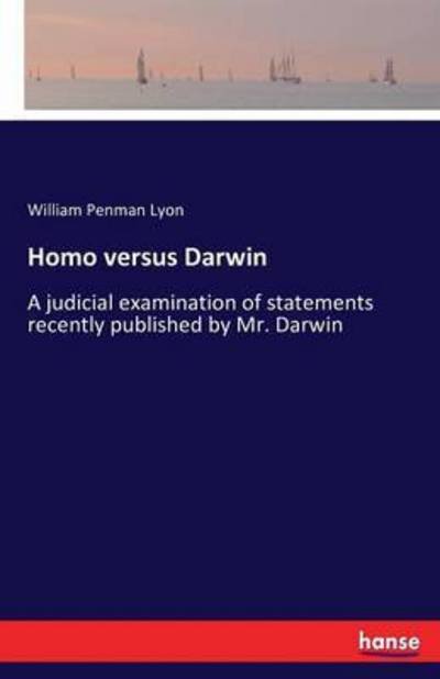 Cover for Lyon · Homo versus Darwin (Buch) (2016)