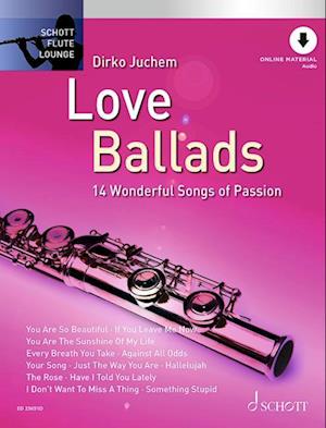 Cover for Love Ballads: 14 Wonderful Songs of Passion. flute. (Sheet music) (2023)