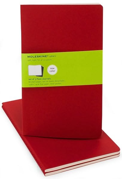 Moleskine · Plain Cahier (Moleskine Plain Cahier L - Navy Cover (3 Set) Large) - Moleskine Cahier (Book pack) (2009)