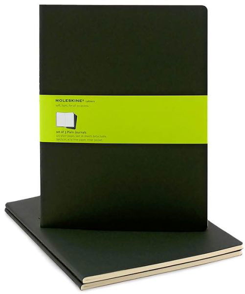 Cover for Moleskine · Moleskine Plain Cahier Xl - Black Cover (3 Set) (Book pack) [Imitation] (2024)