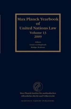 Cover for Author · Max Planck Yearbook of United Nations Law, Volume 13 (Hardcover Book) (2009)