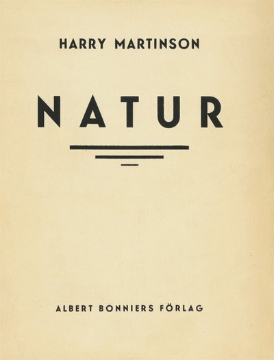 Cover for Harry Martinson · Natur : dikter (PDF) (2017)