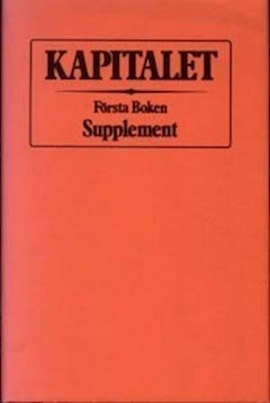Cover for Karl Marx · Kapitalet : Första boken. Supplement (Bound Book) (1985)