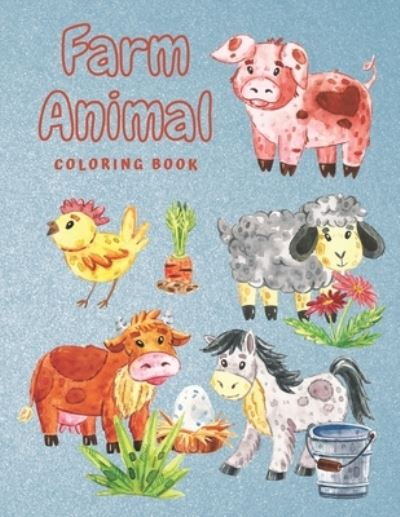 Cover for Stress Less Coloring Books · Farm Animal Coloring Book (Pocketbok) (2020)