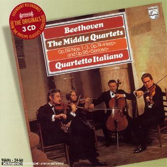 Cover for Ludwig Van Beethoven · Middle Quartets, the (Quartetto Italiano) (CD) [Remastered edition] (2007)