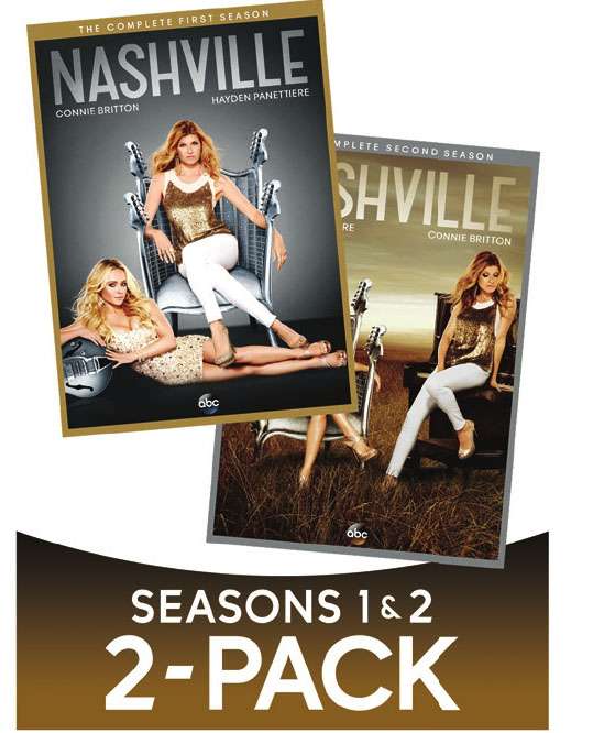 Cover for Nashville: Season 1 &amp; Season 2 (DVD) (2017)
