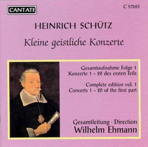 Cover for Schutz / Ehmann · Kleine Geistliche Konzerte (CD) (1995)
