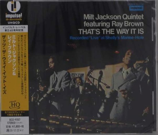 Cover for Milt Jackson · That'S The Way It Is (CD) (2020)