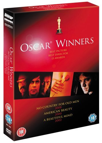 Cover for No Country for Old Men  American Beauty  A Beautiful Mind · No Country for Old Men / American Beauty / A Beautiful Mind (DVD) (2023)
