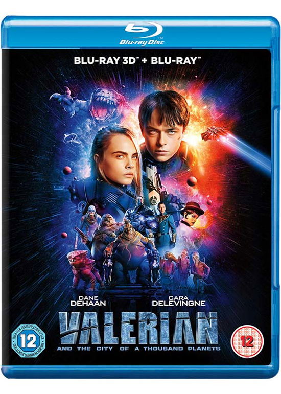 Valerian And The City Of A Thousand Planets 3D + 2D - Valerian 3D  2d BD - Elokuva - Lionsgate - 5055761911039 - maanantai 27. marraskuuta 2017