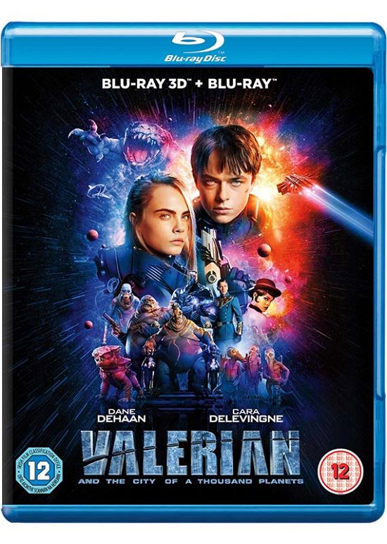 Cover for Valerian 3D  2d BD · Valerian And The City Of A Thousand Planets 3D + 2D (Blu-ray) (2017)