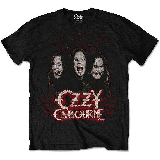 Ozzy Osbourne Unisex T-Shirt: Crows & Bars - Ozzy Osbourne - Produtos - Bravado - 5055979952039 - 