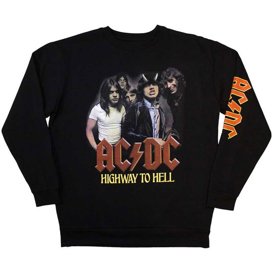 AC/DC Unisex Sweatshirt: H2H Band (Sleeve Print) - AC/DC - Koopwaar -  - 5056561084039 - 