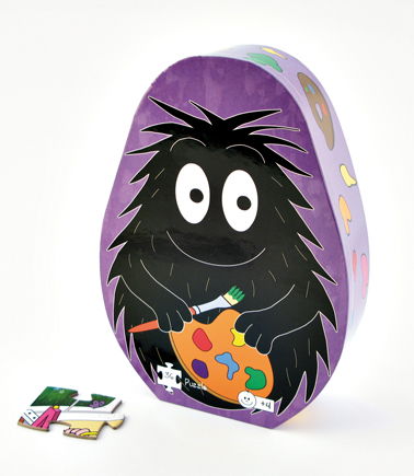 Barbo Toys · 2203 - Barbapapa Zeit Zum Malen Puzzle - 36 Teilig (Legetøj) [1. udgave] (2009)