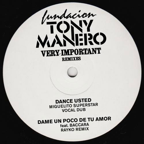 Cover for Fundacion Tony Manero · Very Important Remixes (7&quot;) (2017)