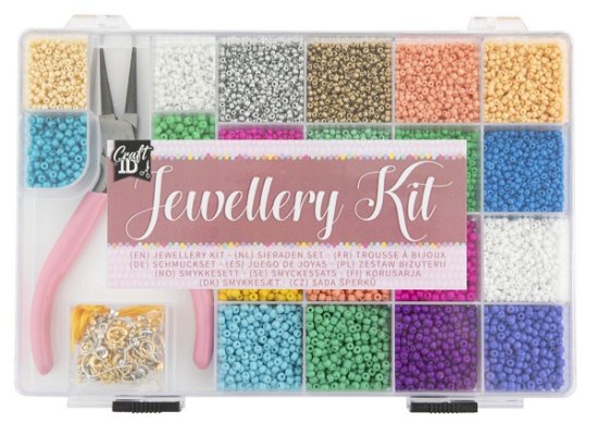 Craft Id - Seed Bead Jewellery Making Kit 20 Colours Beads (cr1400/ge) - Craft Id - Mercancía -  - 8715427112039 - 