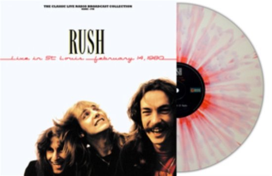 Cover for Rush · Live In St Louis 1980 (White / Red Splatter Vinyl) (LP) (2023)