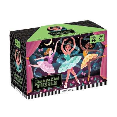 Moonlight Ballet 100 Piece Glow in the Dark Puzzle - Mudpuppy - Jogo de tabuleiro - Galison - 9780735379039 - 18 de janeiro de 2024