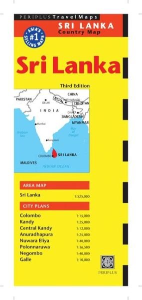 Cover for Periplus Editors · Sri Lanka Travel Map Third Edition (Map) [3 Revised edition] (2014)