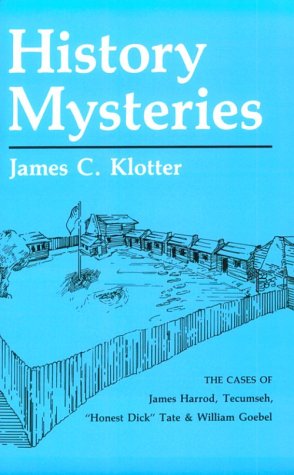 Cover for James C. Klotter · History Mysteries - New Books for New Readers (Pocketbok) (1989)