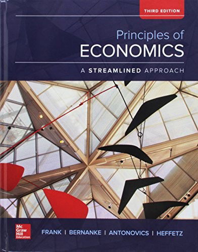 Cover for Robert Frank · Principles of Economics, A Streamlined Approach with Connect (Hardcover Book) (2016)