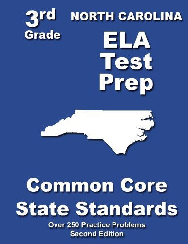 Cover for Teachers' Treasures · North Carolina 3rd Grade Ela Test Prep: Common Core Learning Standards (Paperback Book) (2013)