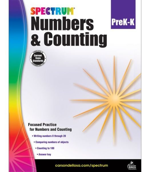 Cover for Spectrum · Numbers &amp; Counting, Grades Pk - K (Paperback Bog) (2016)