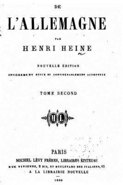 Cover for Heinrich Heine · De l'Allemagne (Paperback Bog) (2016)