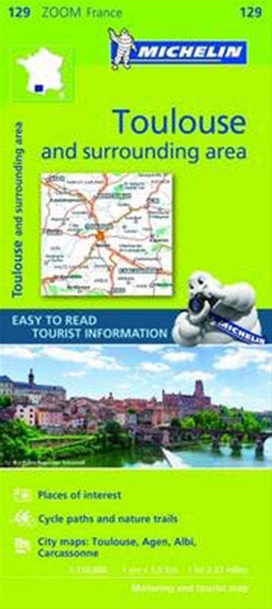 Toulouse & surrounding areas - Zoom Map 129: Map - Michelin Zoom Maps - Michelin - Bøger - Michelin Editions des Voyages - 9782067212039 - 8. juli 2017