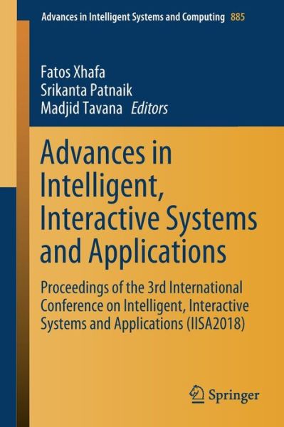 Cover for Advances in Intelligent, Interactive Sy (Book) [1st ed. 2019 edition] (2019)