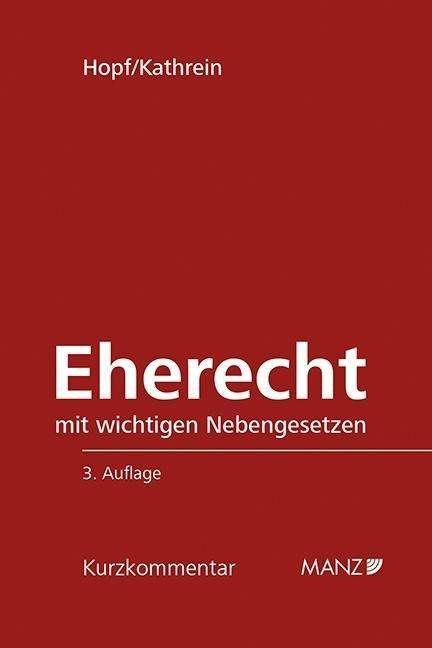 Eherecht (f.Österreich) - Hopf - Boeken -  - 9783214031039 - 